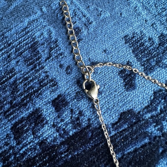 Natural Carnelian Necklace Silver Chain - Picture 6 of 6